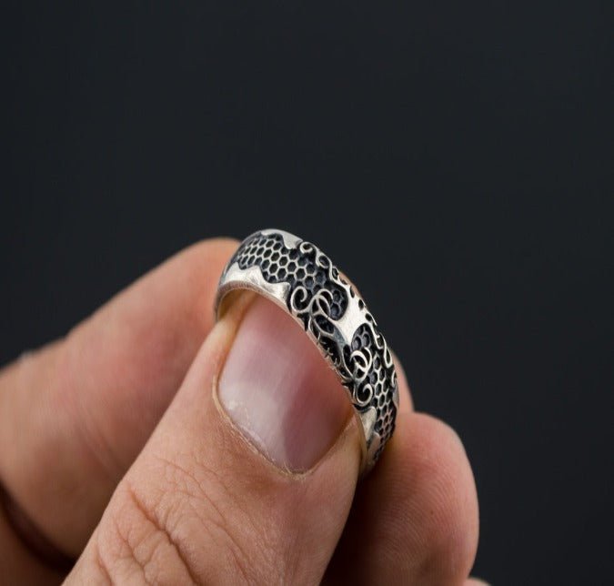 Yggdrasil Symbol Ring Sterling Silver Handmade Jewelry