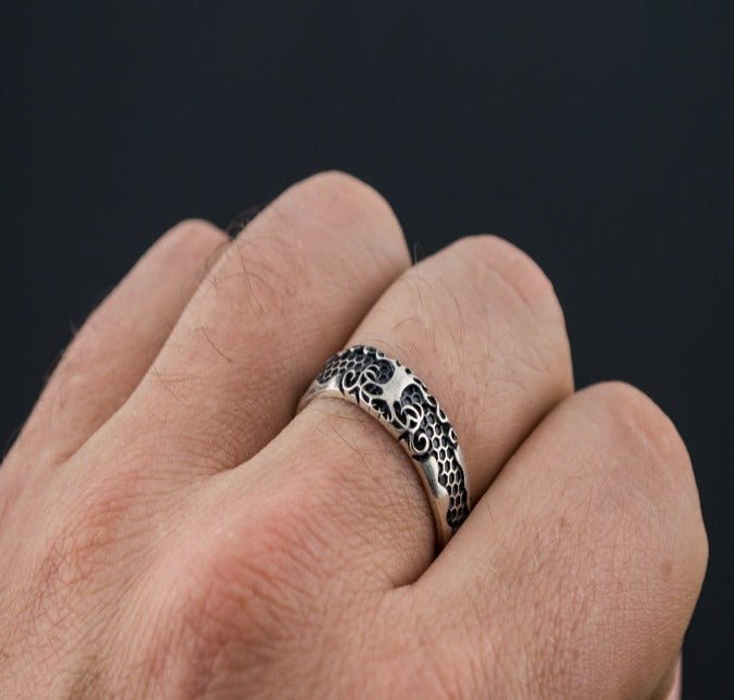 Yggdrasil Symbol Ring Sterling Silver Handmade Jewelry