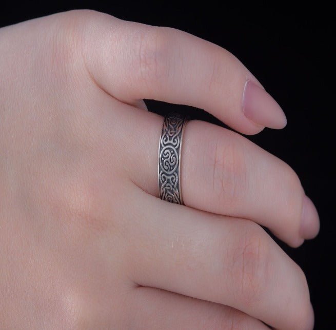 Ornament Style Ring Sterling Silver Handmade Jewelry