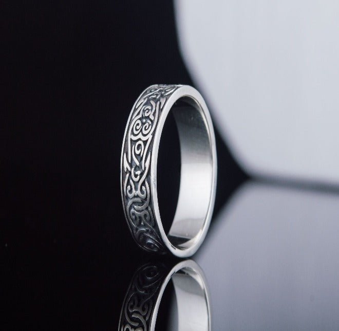 Ornament Style Ring Sterling Silver Handmade Jewelry
