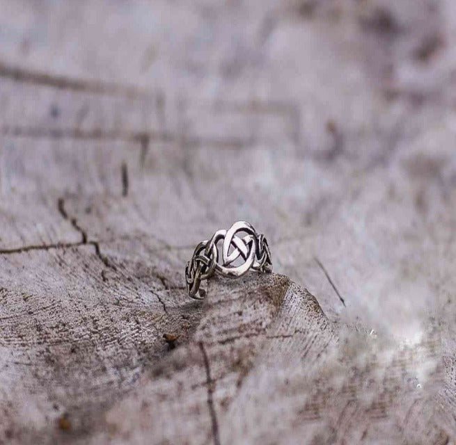Celtic Ornament Ring Sterling Silver Handcrafted Celtic Jewelry