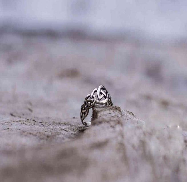 Celtic Ornament Ring Sterling Silver Handcrafted Celtic Jewelry