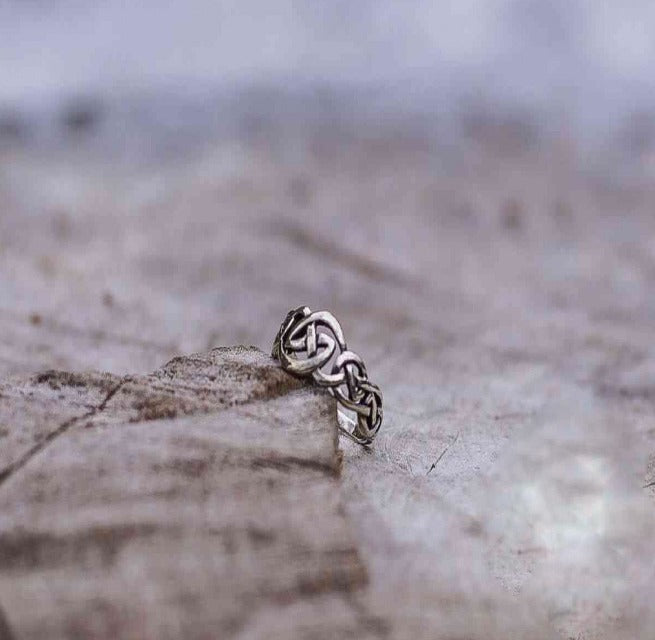 Celtic Ornament Ring Sterling Silver Handcrafted Celtic Jewelry