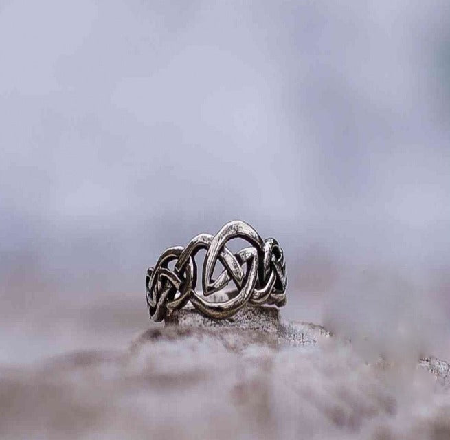Celtic Ornament Ring Sterling Silver Handcrafted Celtic Jewelry