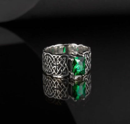 Handmade Sterling Silver Norse Ring | Authentic Viking Ornamentation