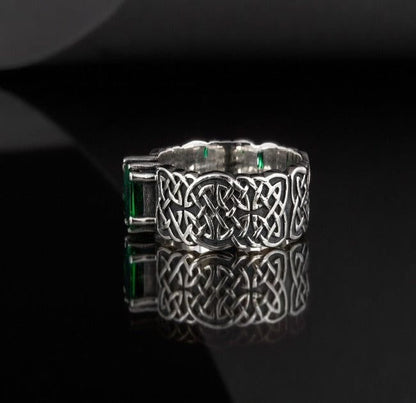 Handmade Sterling Silver Norse Ring | Authentic Viking Ornamentation