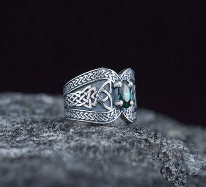 Handcrafted Viking-Inspired Norse Ring | Sterling Silver