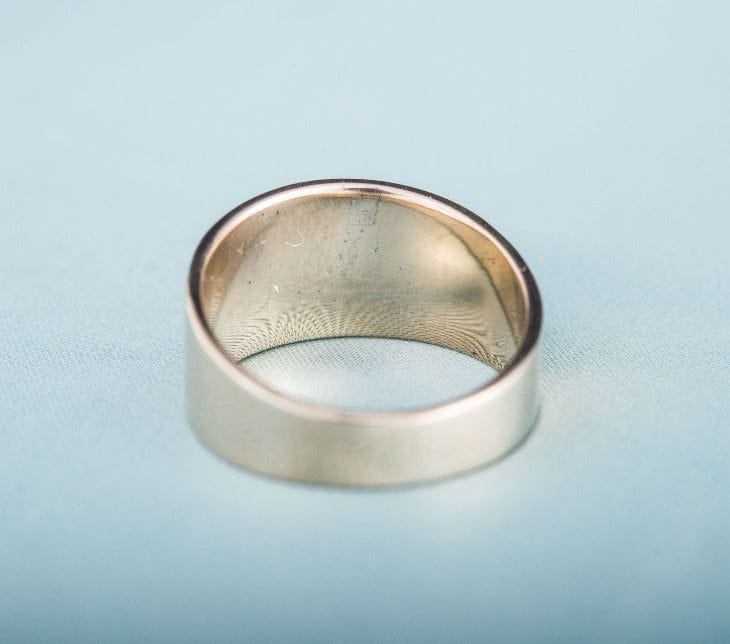 Ring with Drakkar Symbol Bronze Handcrafted Norse Ring