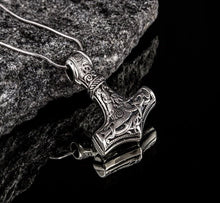 Thor's Hammer Sterling Silver Pendant | Mammen Village Mjolnir