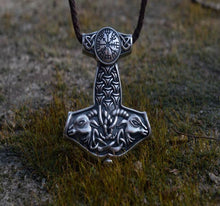 Thor's Hammer Pendant Sterling Silver Mjolnir from Sterling Silver Norse Necklace