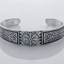 Viking Helm of Awe – Silver Cuff Bracelet