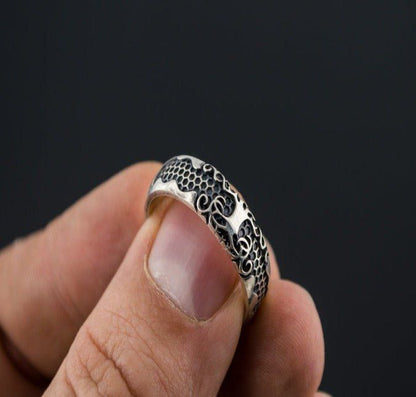 Yggdrasil Symbol Ring Sterling Silver Handmade Ring