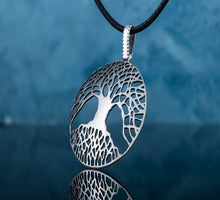 Yggdrasil The World Tree Sterling Silver Pendant Viking Necklace