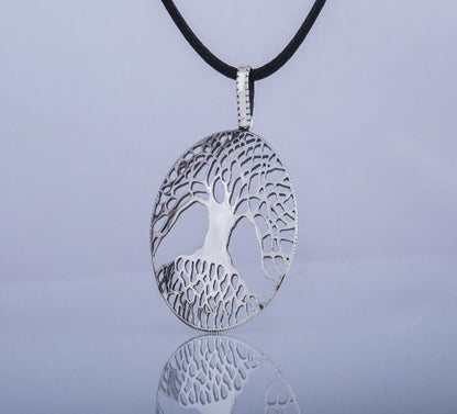 Yggdrasil The World Tree Sterling Silver Pendant Viking Necklace