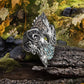 Unique Ancient Viking ring with wolfs Hati and Skoll, handcrafted Norse jewelry