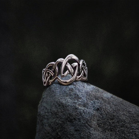 Celtic Ornament Ring Sterling Silver Handcrafted Celtic Jewelry