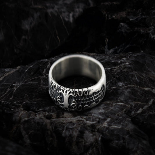 Yggdrasil Symbol Ring Sterling Silver Handmade Jewelry