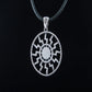 Black Sun Symbol Pendant Sterling Silver Viking Jewelry