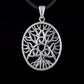 Yggdrasil with Triquetra Symbol Pendant Sterling Silver Viking Jewelry