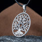 Yggdrasil with Triquetra Symbol Pendant Sterling Silver Viking Jewelry