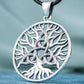 Yggdrasil with Triquetra Symbol Pendant Sterling Silver Viking Jewelry