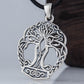 Yggdrasil with Mjolnir Pendant Handmade Sterling Silver Viking Necklace