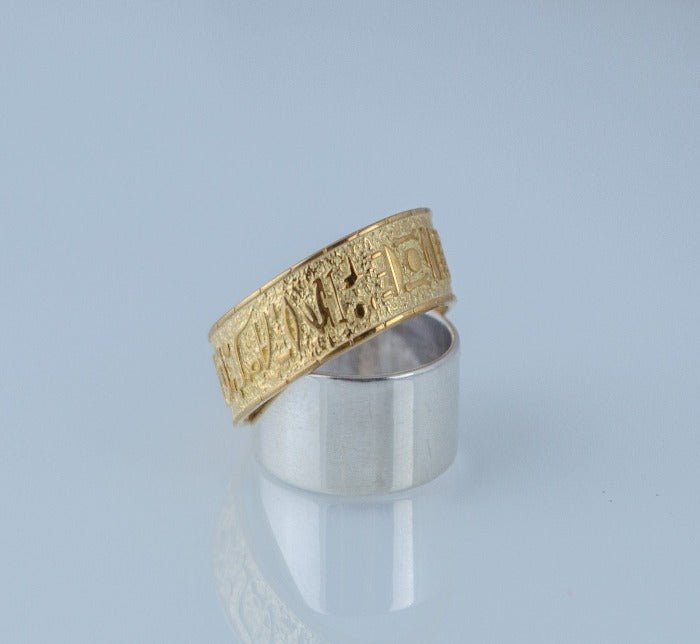 Egypt Symbol Ring Gold Unique Handmade Jewelry