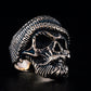 Skull Biker Ring Bronze Unique Handmade Jewelry