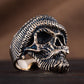 Skull Biker Ring Bronze Unique Handmade Jewelry