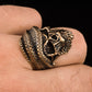 Skull Biker Ring Bronze Unique Handmade Jewelry