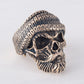 Skull Biker Ring Bronze Unique Handmade Jewelry