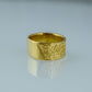 Ring with Norse Ornament Gold Viking Jewelry