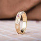 14K Gold Ring with Dragon and Red Cubic Zirconia Jewelry