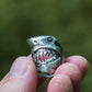 Shark Sterling Silver Animal Ring Unique Jewelry