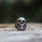 Bearded Skull Sterling Silver Unique Ring Biker Jewelry