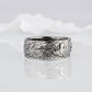 Wolf Ornament Ring Ruthenium Plated Sterling Silver Black Limited Edition Norse Ring