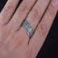 Valknut Symbol With HAIL ODIN Runes Sterling Silver Pagan Ring