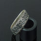 Unique Ornament Ring Sterling Silver Norse Jewelry