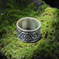 Beautiful Ornament Ring Sterling Silver Viking Jewelry