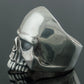 Skull Ring Sterling Silver Unique Biker Jewelry