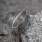 Ring with Norse Ornament Sterling Silver Viking Jewelry