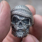 Skull Biker Ring Sterling Silver Unique Handmade Jewelry