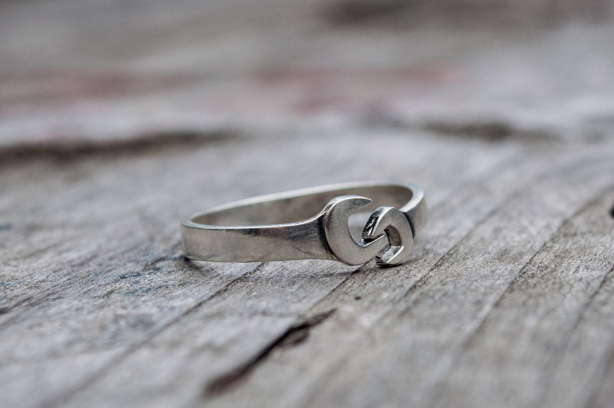 Wrench Ring Sterling Silver Handmade Jewelry