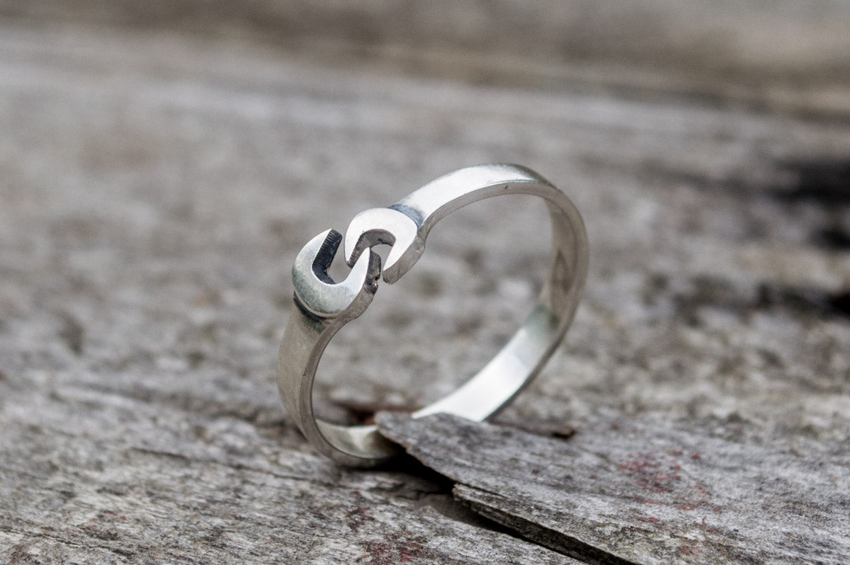 Wrench Ring Sterling Silver Handmade Jewelry