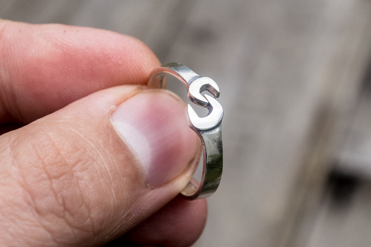 Wrench Ring Sterling Silver Handmade Jewelry