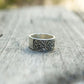 Norse Ornament Ring Sterling Silver Handcrafted Jewelry