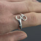 Wrench Ring Sterling Silver Unique Handmade Jewelry