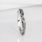 Handmade 925 silver Viking ring with ravens and brutal ancient ornament, unique jewelry