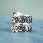Norse Snake Style Spiral Ring in Sterling Silver