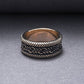 Ring with Ornament Bronze Handcrafted Viking Jewelry